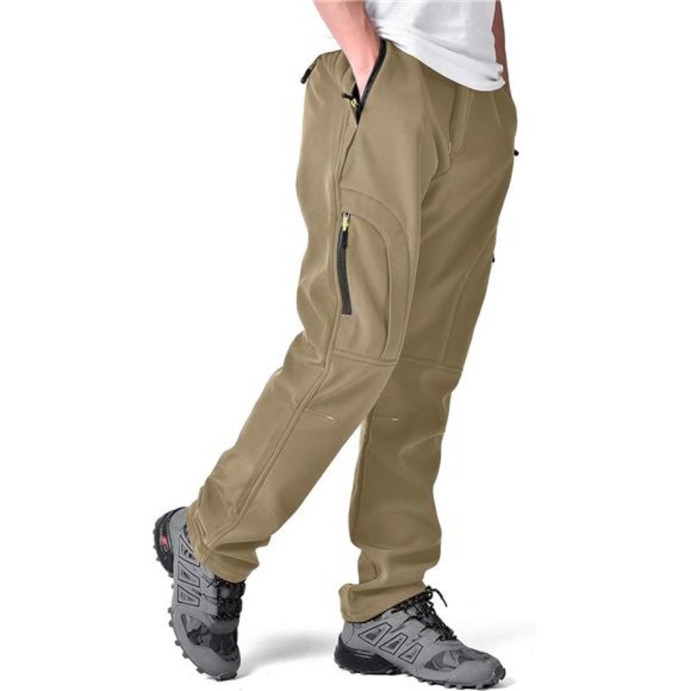 Men's Hiking Snow Pants Winter Insulated Fleece lined Outdoor Water Repellent - Picture 2 of 7